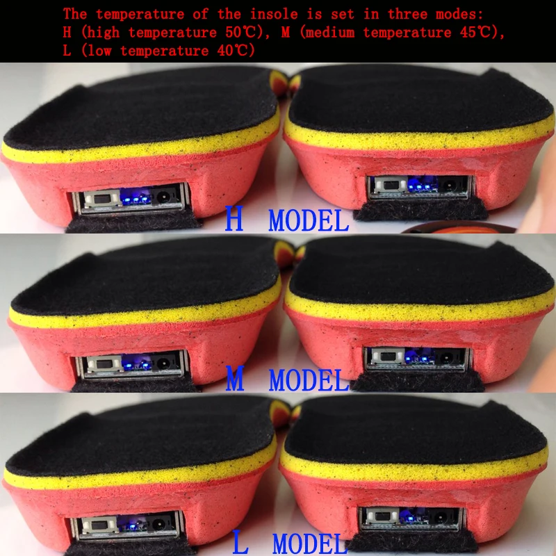 Новые стельки с подогревом батарея для мужчин и женщин обувь обуви зимние