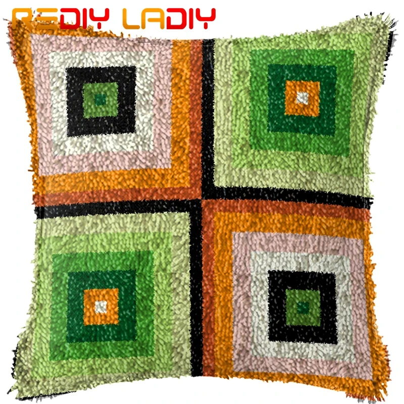 Крюк с защелкой Наборы сделать свой собственный подушки геометрическим узором B