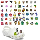 Подвески в виде животных, цветов, из ПВХ, 100 шт.