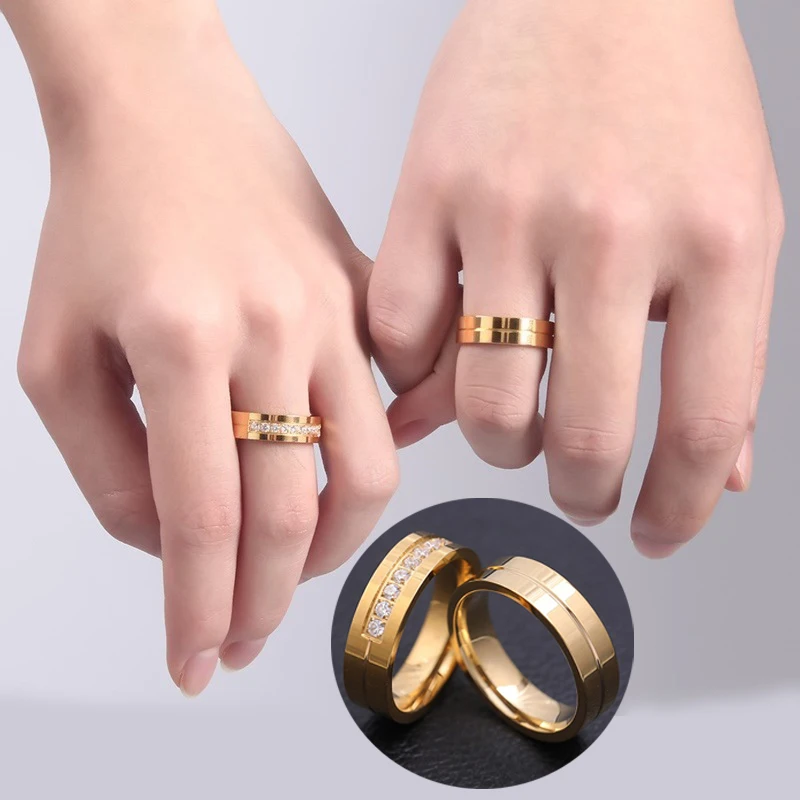 1 шт. модное кольцо из титановой стали с золотым и серебряным покрытием мужское