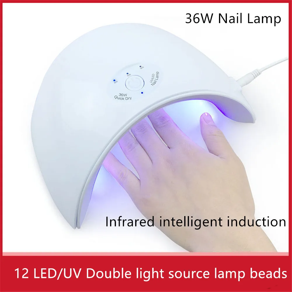 36 Вт USB лампа для ногтей инфракрасная Интеллектуальная Индукционная