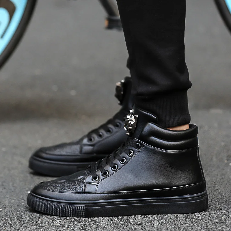 GUDERIAN Высококачественная обувь с высоким берцем мужские кроссовки модные