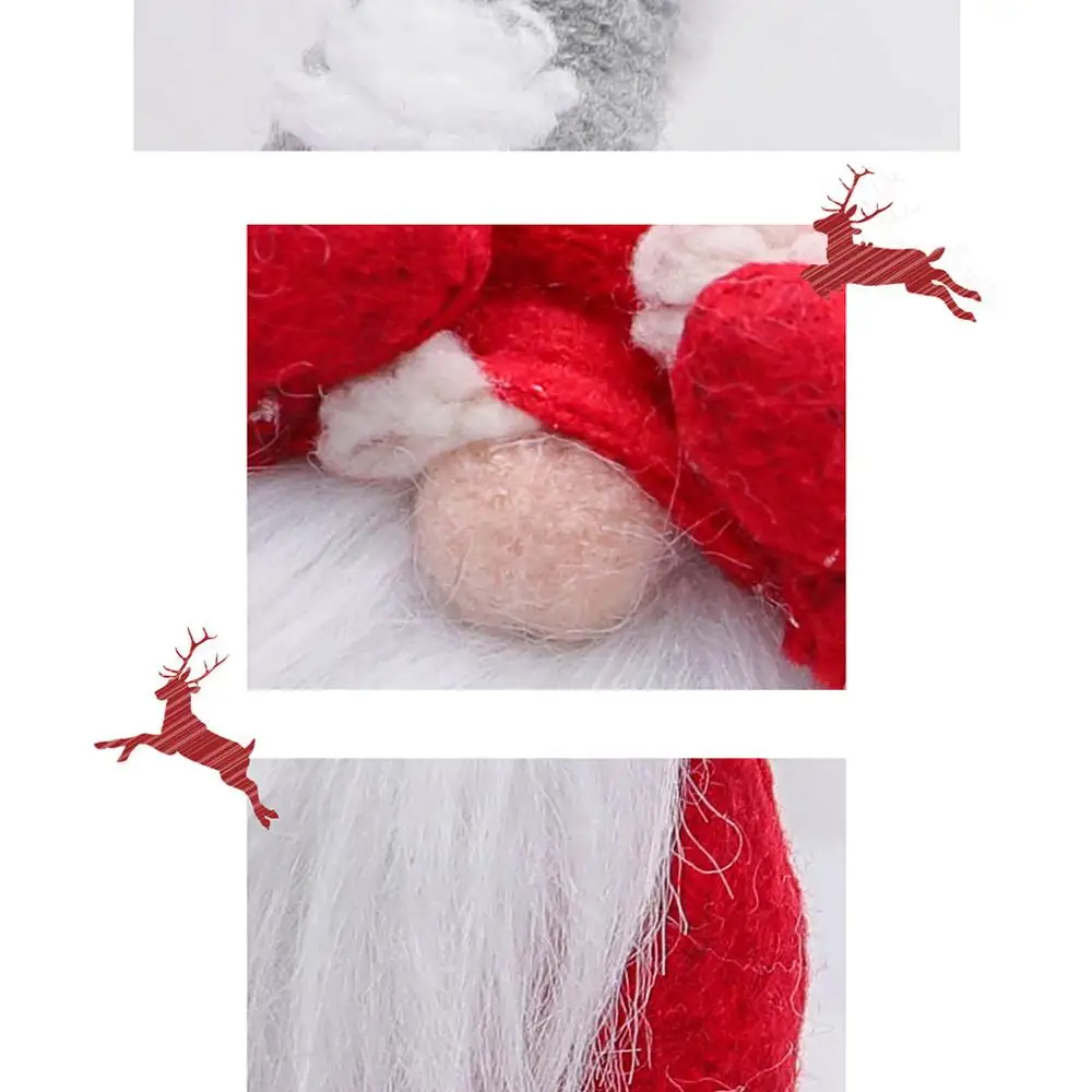 Рождество 2020 Санта лес Рудольф кукла ткань 1 шт. домашний декор Счастливого