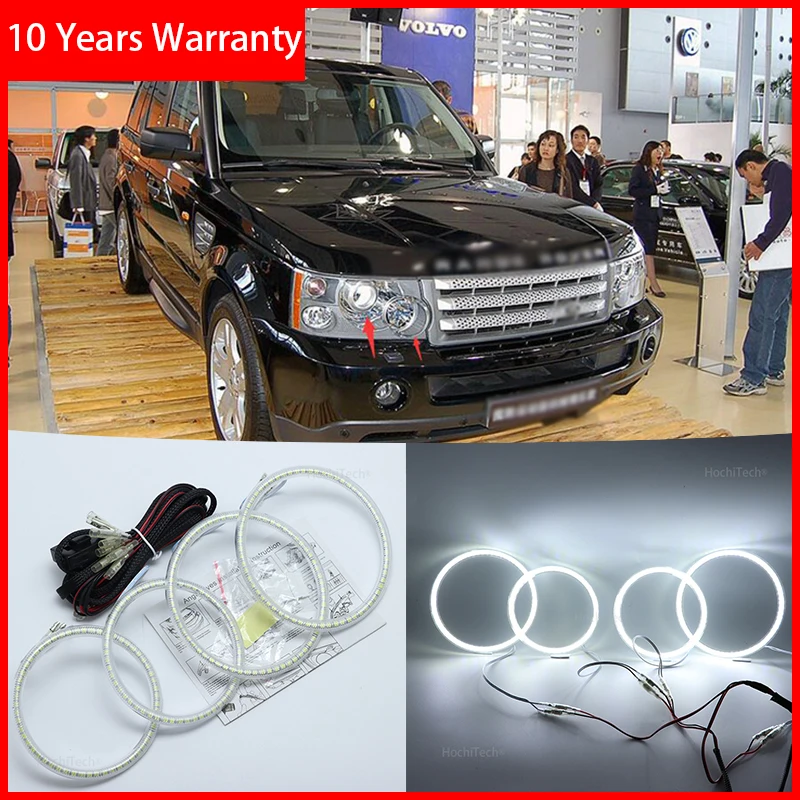 

For Land Rover Range Rover L322 Vogue 2003-2009 XENON HEADLIGHT Excellent Angel Eyes Ultra bright smd led Angel Eyes kit