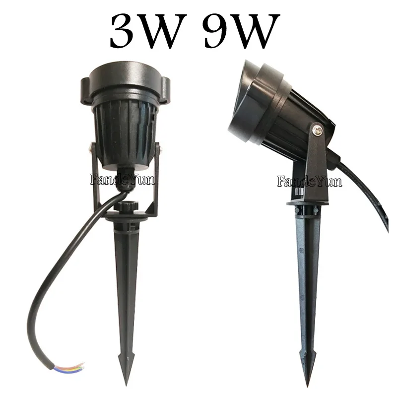 Открытый светодиодный садовый лампы 3W 9W LED освещение ландшафта Спайк