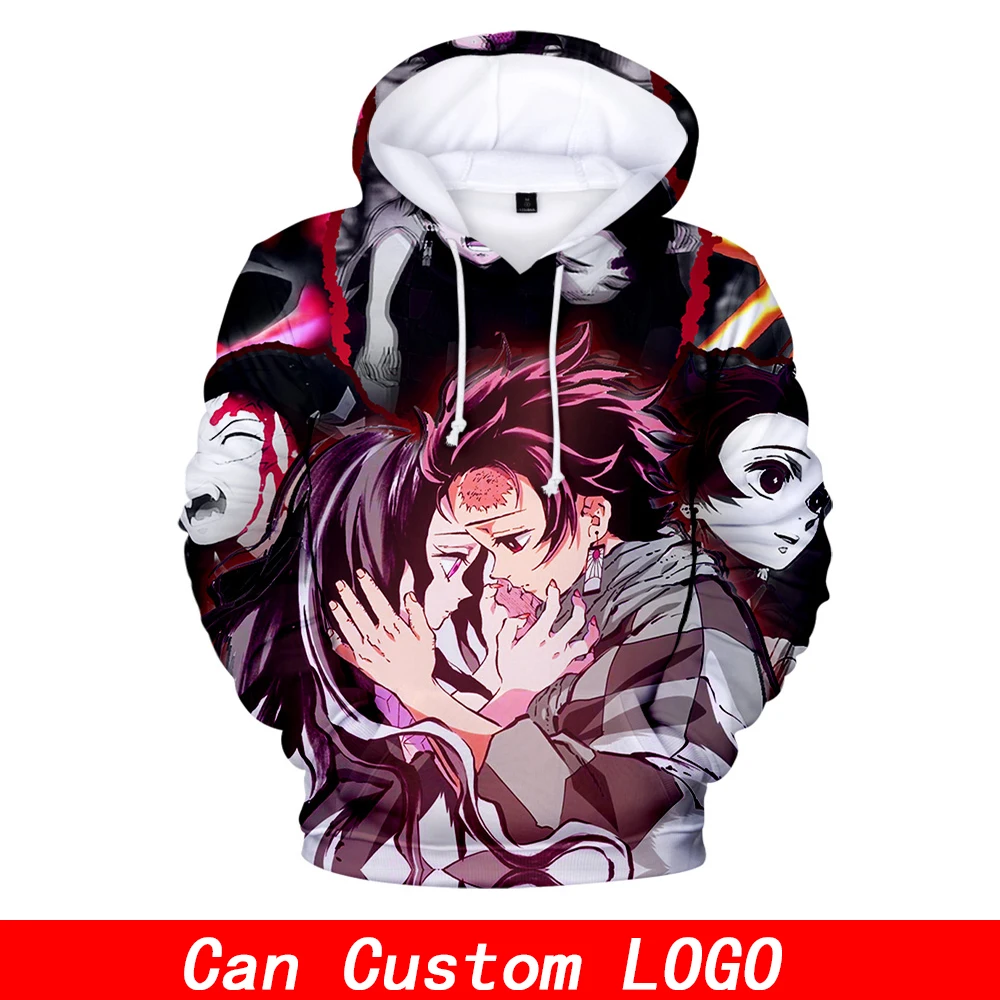 Demon Slayer: Kimetsu no Yaiba толстовки с 3D принтом для женщин/мужчин модные толстовки с длинными рукавами и капюшоном Новое поступление уличная одежда