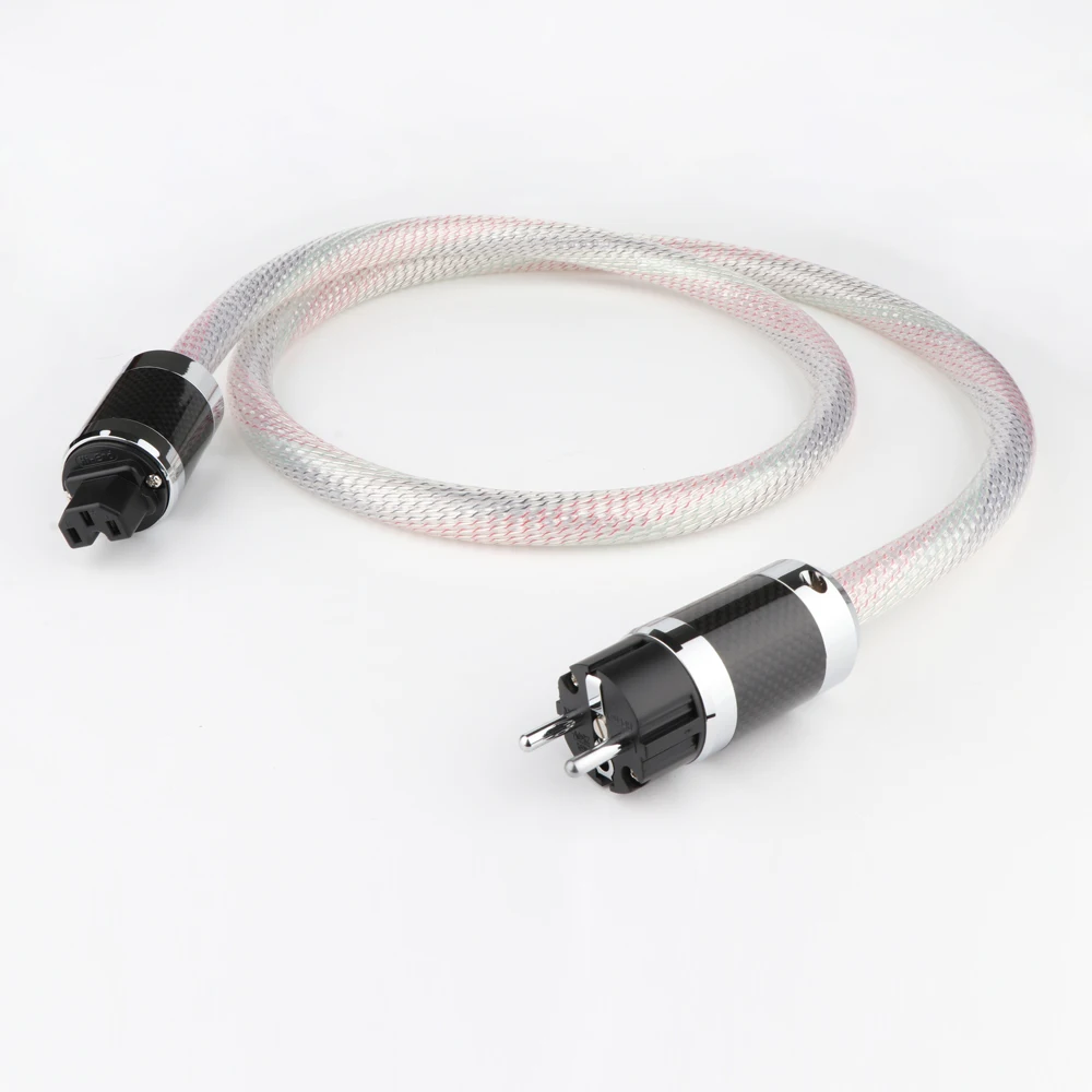 Высококлассный кабель питания Valhalla фотоэлектрический 7N OFC шнур с европейской
