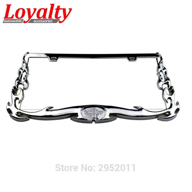 Оправа для номерного знака Loyalty 2 шт. JDM передняя и задняя крышка с пламенем