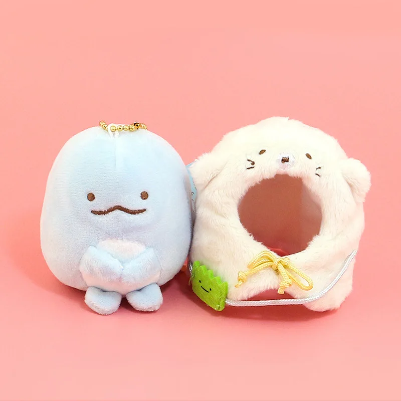 Sumikko гураши со съемной накидкой плюшевые игрушки Peluche мягкие куклы игрушки Детский подарок Juguetes брелок орнамент ключ кулон