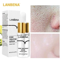 lanbena pores serum shrink large pores treatment relieve dryness oil control whitening moisturizing anti aging firming skin care