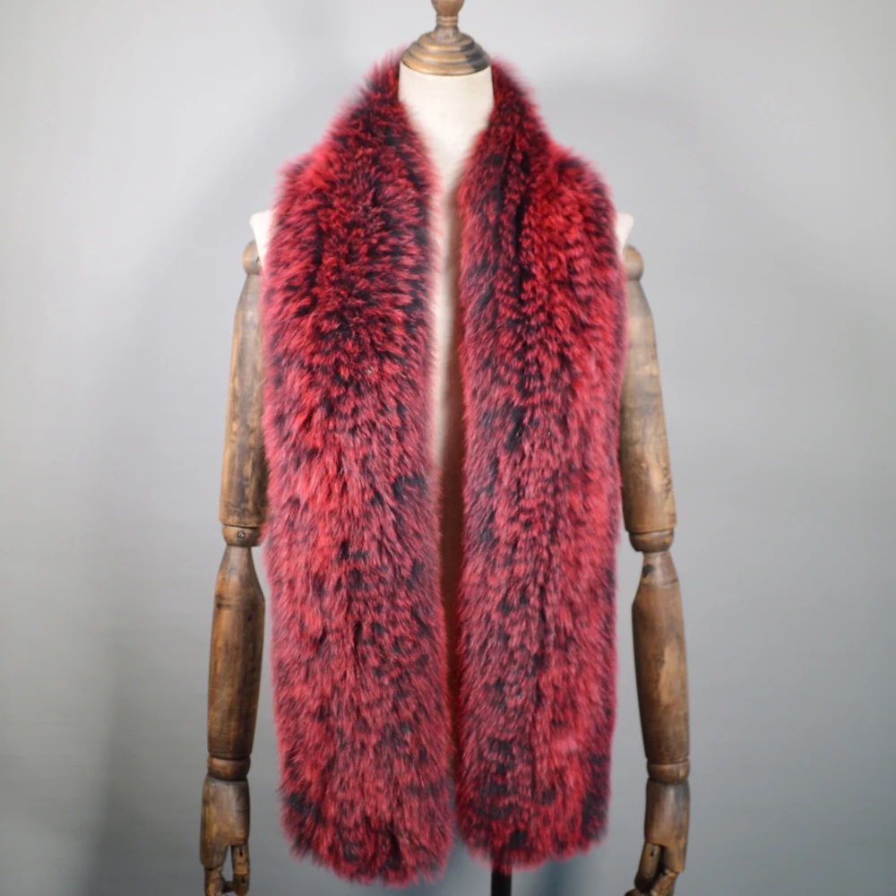 2020 длинный стильный высококачественный Женский шарф из натурального Лисьего