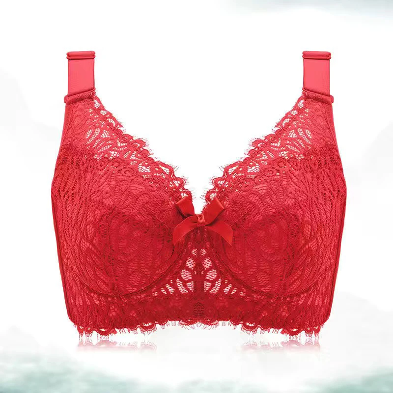 Women's Full Coverage Lightly Padded Underwire Balconette Lace Bra 34 36 38 40 42 44 46 B C D E F G H I J