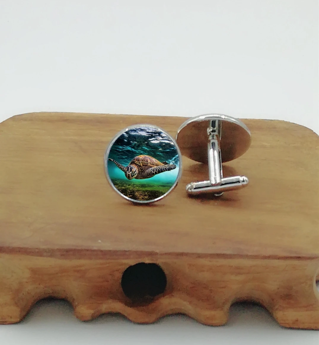 2019 новые модные запонки морская шапка черепашка манжеты Запонки для мужские