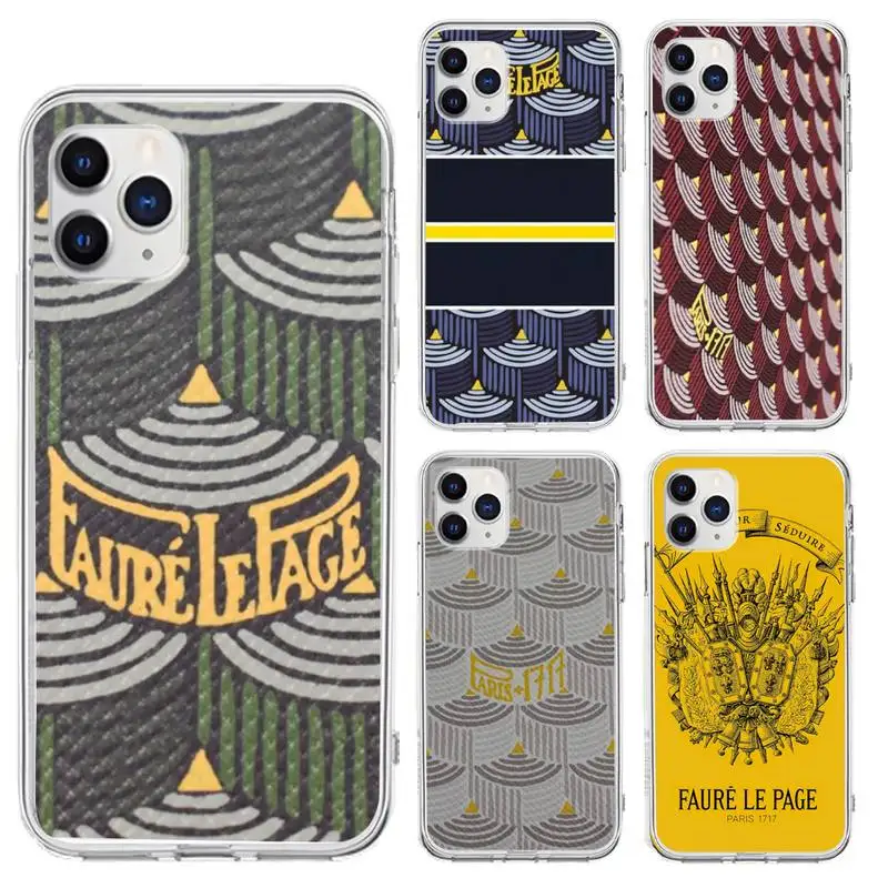 

luxury Brand faure la page Custom Phone Case for iphone 6s 7 8plus xr xs max 11 12 13 pro max mini funds clear