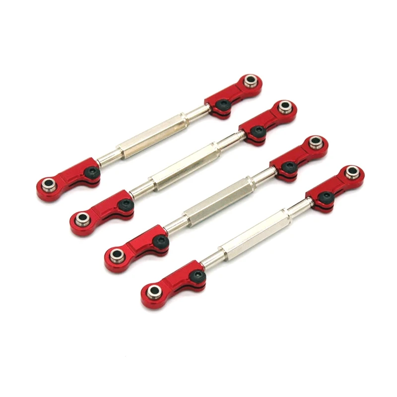 

4Pcs Steering Link Rod Linkage EA1018 for JLB Racing CHEETAH 11101 21101 J3 Speed 1/10 RC Car Upgrade Parts