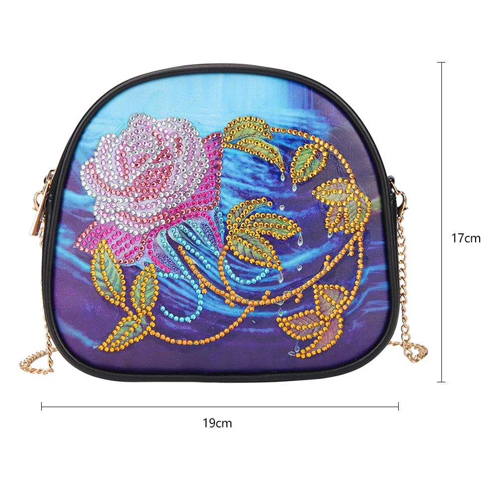 Женская сумка-клатч сделай сам кожаная сумка на плечо с цепочкой и стразами | Дом