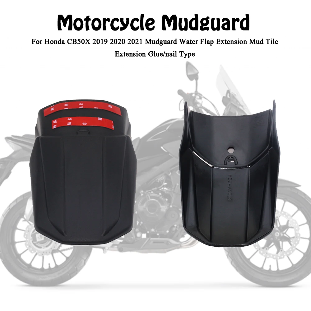 

For Honda CB50X 2019 2020 2021 Modified Motorcycle Mudguard Water Flap Extension Mud Tile Extension Glue/nail Type