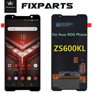 original amoled screen for asus rog phone zs600kl z01qd lcd display touch screen digitizer assembly replacement spare parts free global shipping