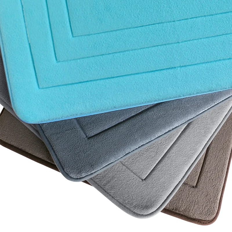 Впитывающий нескользящий коврик для ванной моющийся из пены с эффектом памяти