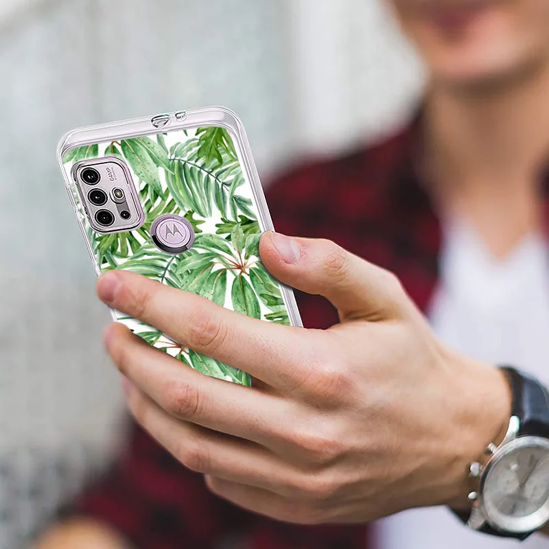 green leaf phone case for motorola moto e7 plus cover for motorola moto g9 g8 g plus play power one 5g g10 g20 g30 g50 g60 shell free global shipping