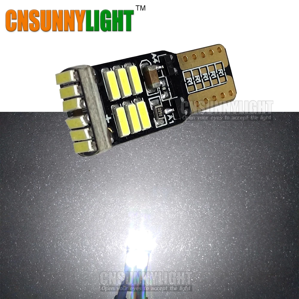 Светодиодный светильник CNSUNNY T10 w5w высококачественные белые Противотуманные фары