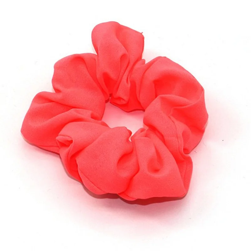 Арбузно-красный Для женщин неоновая резинка резинки для волос для девочек сплошной цветной хвост держатели флуоресцентный Цвет яркий Для женщин аксессуары для волос - Цвет: Арбузно-красный