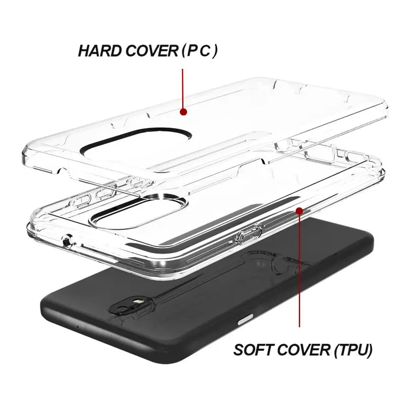 

Ultra Thin Case For LG Escape Plus Shockproof Phone Cover For LG Aristo 4 X320 K30 2019 Luxury Soft Silicon + Hard PC Back Cover