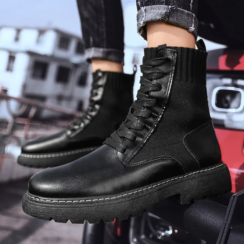 Мужская обувь мужские зимние ботинки для снега ковбойские водонепроницаемые до