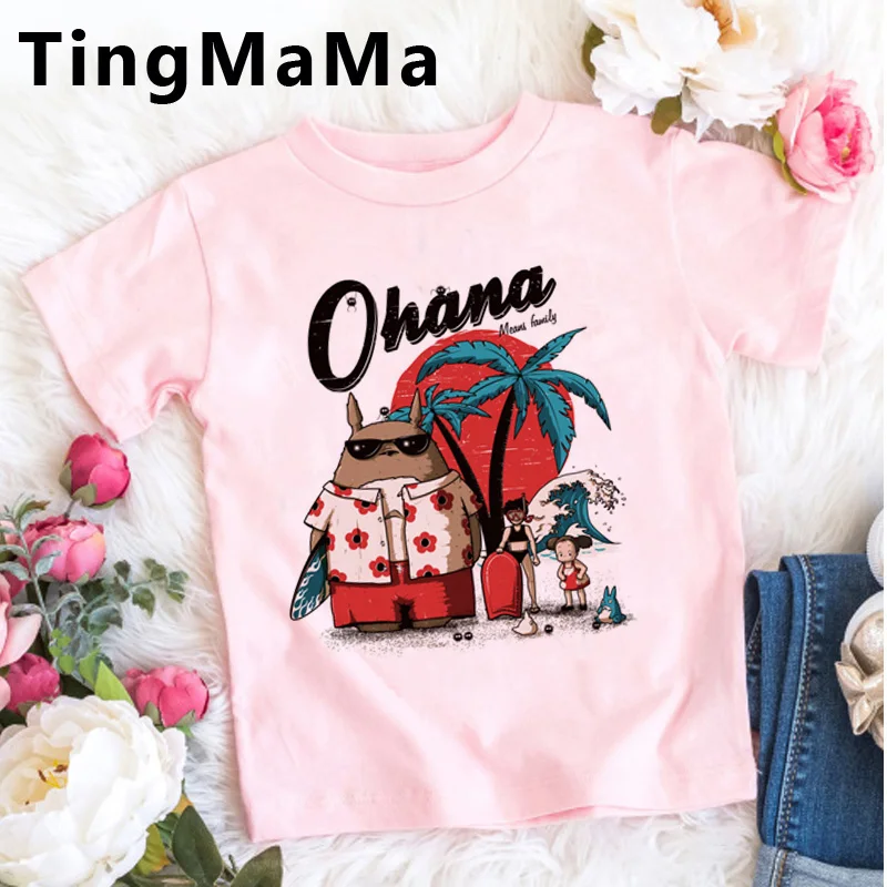 

Totoro Spirited Away t-shirt top enfant kids boys summer school lovely camisas