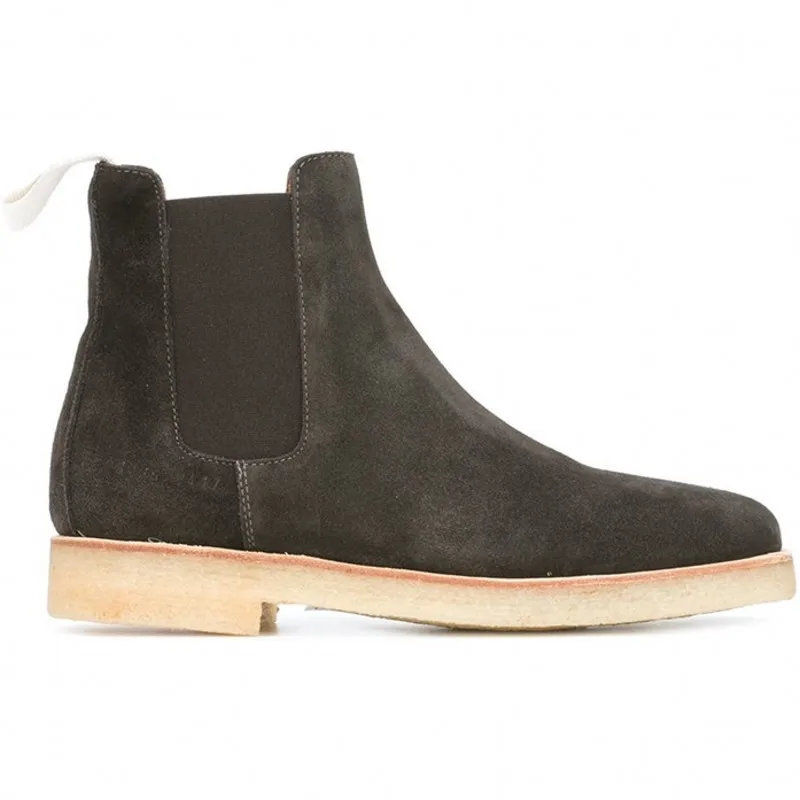 Ботинки Челси мужские на платформе винтажные мотоциклетные ботинки без застежки