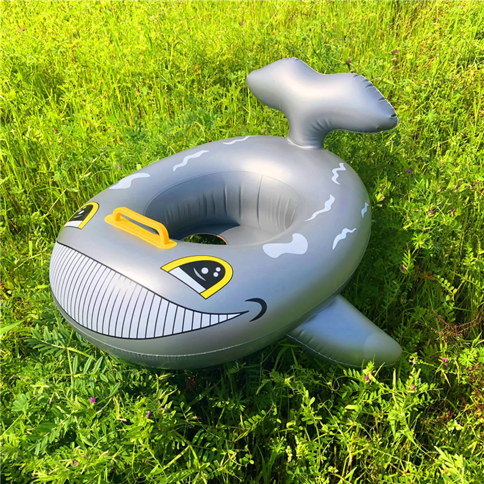 Детское сиденье круг для плавания надувные акулы лодки детское с ручкой