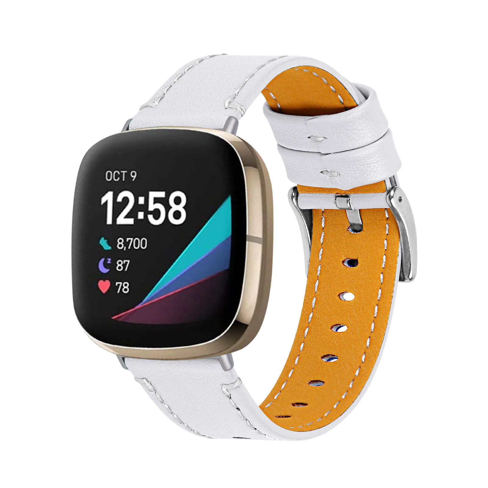 

New Fashion Sports Leather Watch Strap Bracelet For Fitbit Versa3 Quick Release Smart Watch Colorful Accessories
