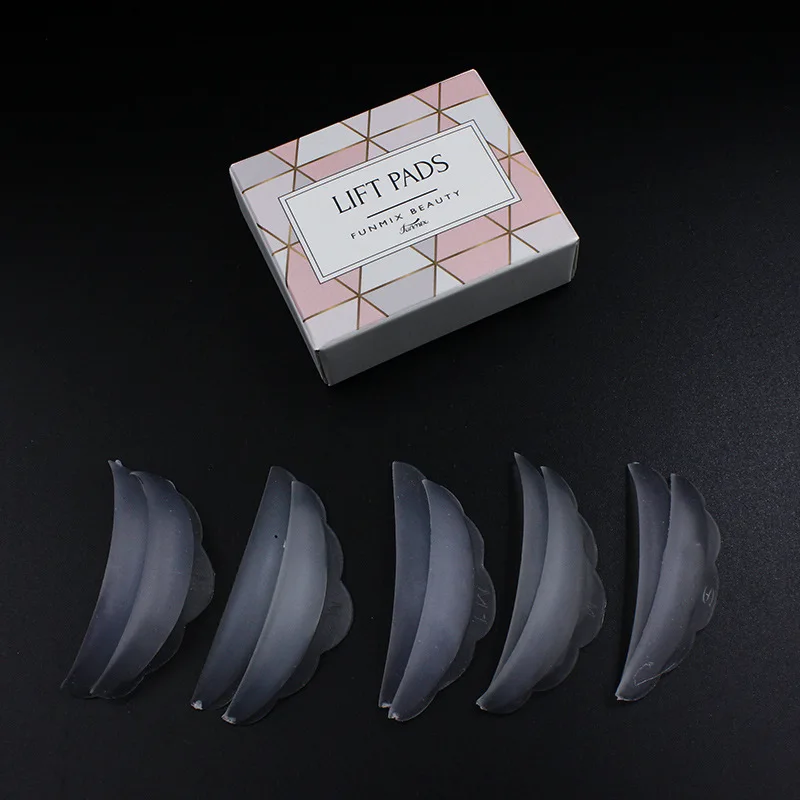 

Funmix 5 Pairs Silicone Eyelash Perm Pad Wimper Pad Recycling Lashes Rods Shield Lifting 3D Eyelash Curler Tools Cosmetic