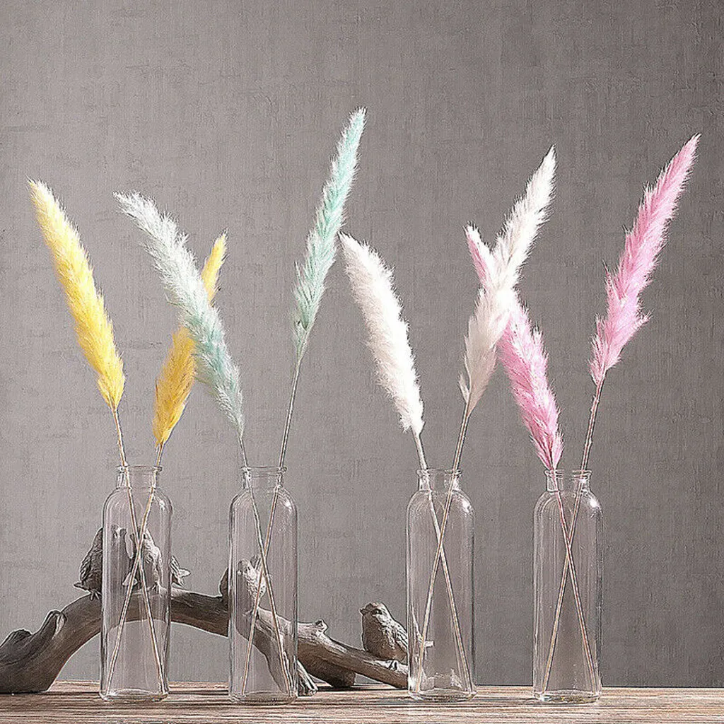 Искусственные цветы Рид сушеные Свадебные украшения засушенный натуральный