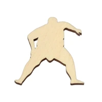 sumo wrestler shape mascot laser cut christmas decorations silhouette blank unpainted 25 pieces wooden shape 1214