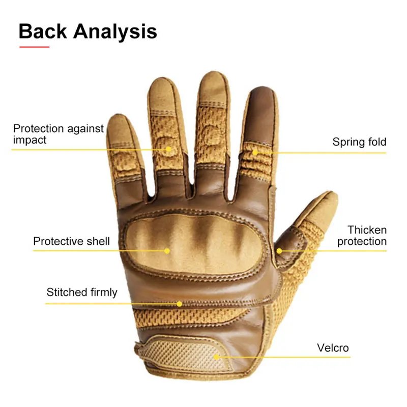 Перчатки для велоспорта из искусственной кожи с сенсорным экраном Нескользящие