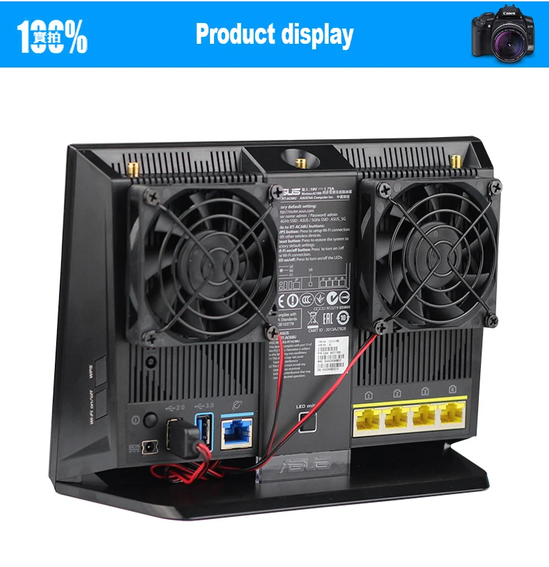 ASUS маршрутизатор AC86U EX6200 Вентилятор охлаждения 7 см тихий вентилятор USB вентилятор охлаждения RT-AC68U AC1900P Tenda AC15 маршрутизатор Вентилятор охлаждения температура