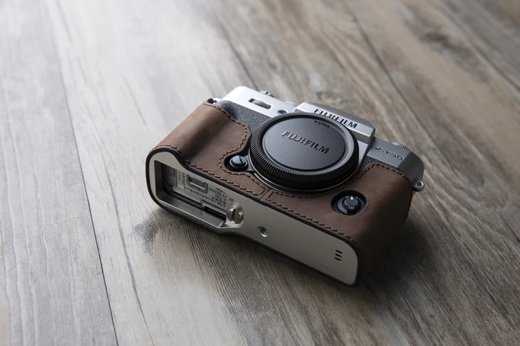 AYdgcam чехол для камеры из натуральной кожи ручной работы для Fuji Fujifilm XT10 XT20 XT30 Ретро винтажный нижний чехол