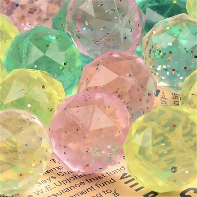 

10 Pcs/set Newest Colorful Moonlight High Bounce Ball Elastic Juggling Jumping Balls Bouncing Ball Outdoor Toys for Baby Kids