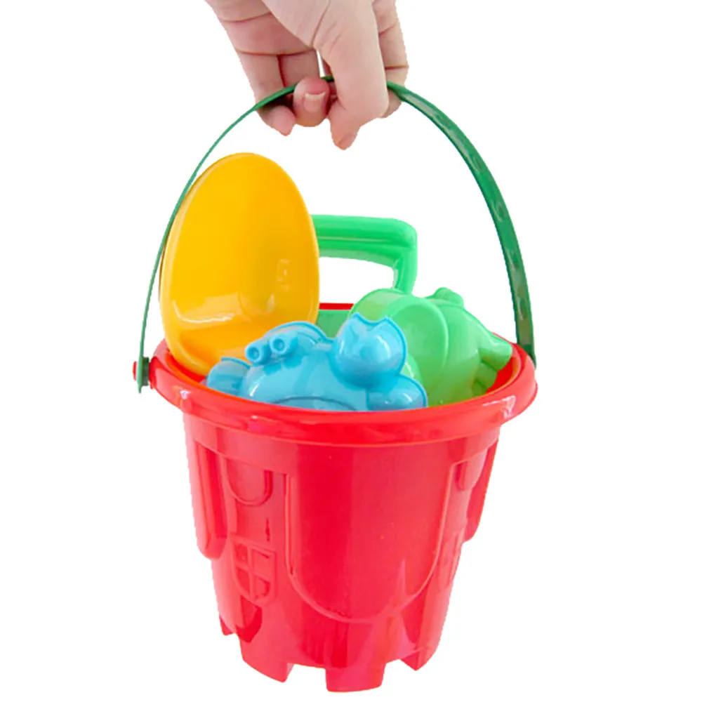 

7pcs Beach Sand Toys Sandbeach Kids Beach Toys Castle Bucket Spade Shovel Rake Water Tool Shovel Bucket