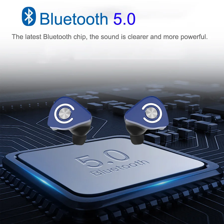 TWSearphone M9 Bluetooth 5 0 наушники светодиодный дисплей 8D стерео беспроводные игровые