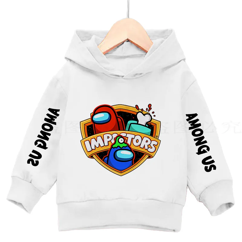 

2021 Children's Hoodie Sweater Cotton Printing Fun Casual Tops Children's Long Sleeve Hoodie Pullovers Youth Tee 4T-14T