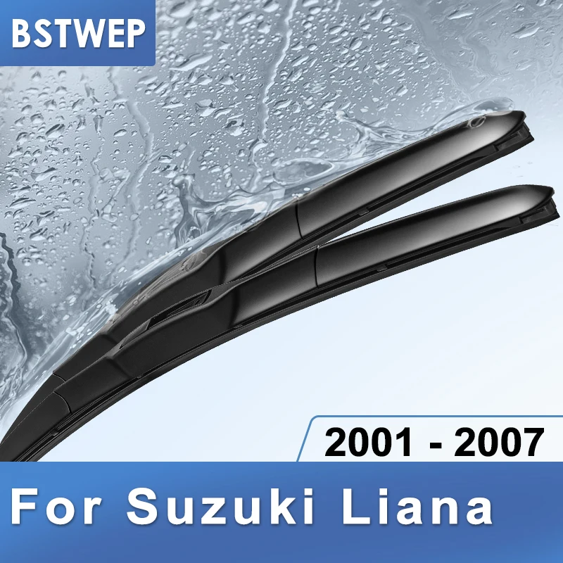 

BSTWEP Hybrid Wiper Blades for Suzuki Liana Hatchback / Wagon Fit Hook Arms 2001 2002 003 2004 2005 2006 2007