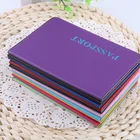 Обложка для паспорта для мужчин и женщин, простой креативный чехол из искусственной кожи для удостоверения личности, банковских карт, визиток, дорожные аксессуары