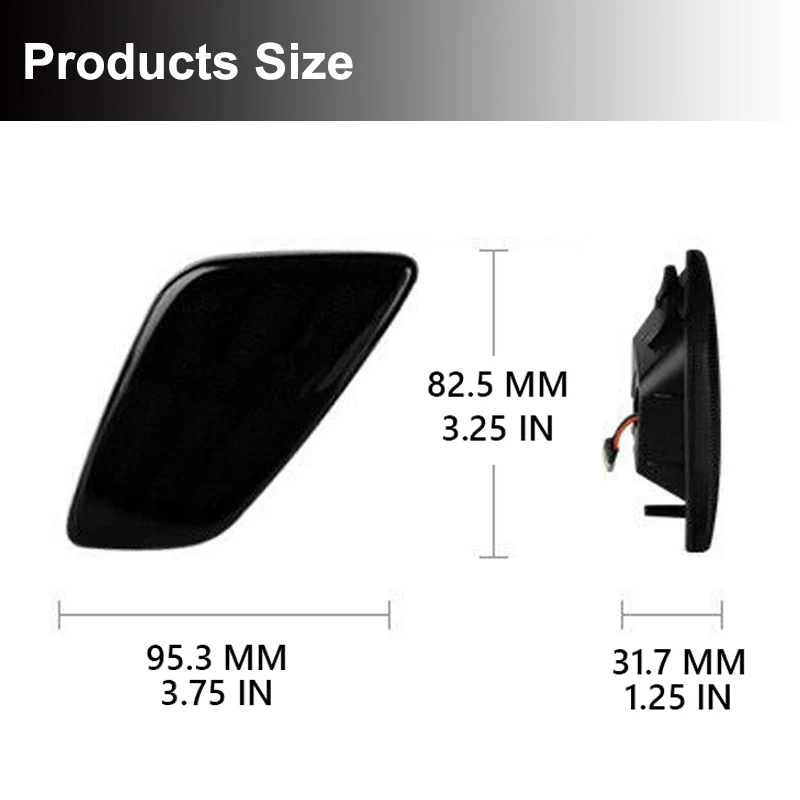 Светодиодсветодиодный габаритные огни для Jeep Wrangler TJ 1997-2006 2 шт. - купить по