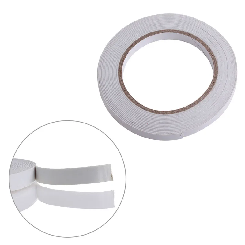 

5m White Double Sided Strong Sticky Self Adhesive Foam Tape Mounting Fixing Pad 203B