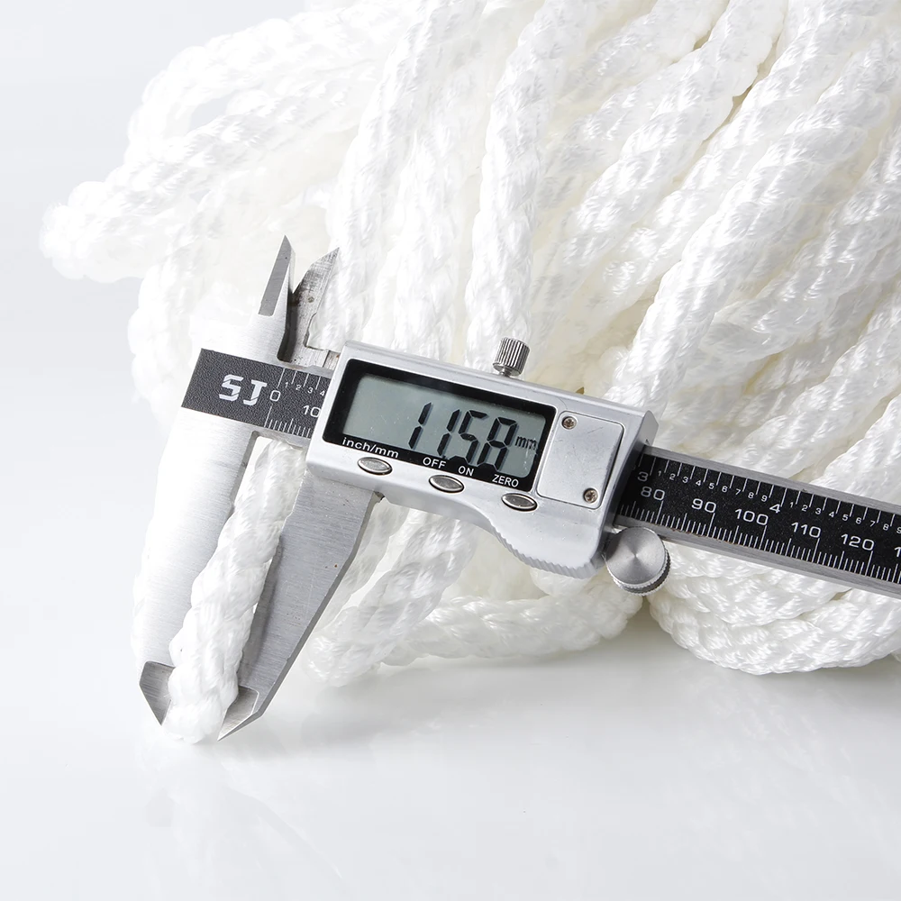 1/2 &quotx100' витая Тройная нейлоновая якорная веревка лодка с наперсток Морская