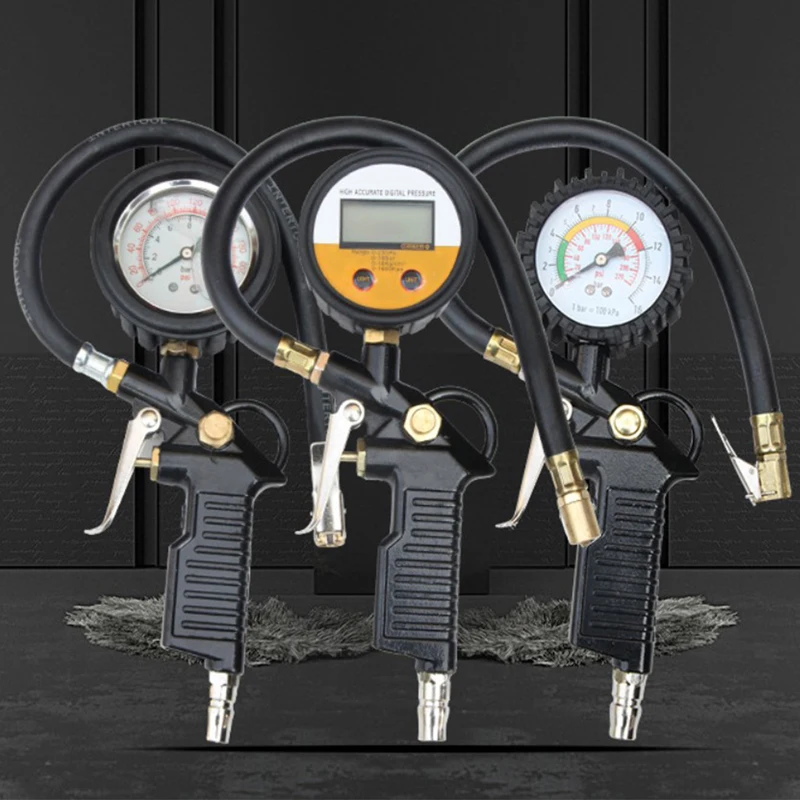 

1 Piece Of Digital Car Tire Pressure Inflation Meter Digital Tire Pressure Test Meter Display Backlit Vehicle Tester