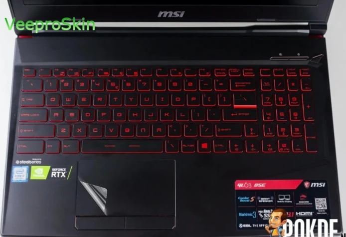 Фото Матовая наклейка на сенсорную панель для MSI GL63 9SC 9RDS 8SDK Series, защита для сенсорной панели №1