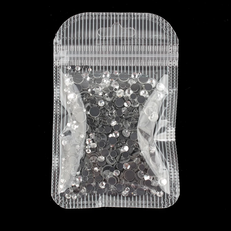 Crystal Смешанный размер горный хрусталь 1200 шт./пакет исправление горный хрусталь для DIY вакуумные пакеты для одежды обувь сумка Украшение - Цвет: Crystal